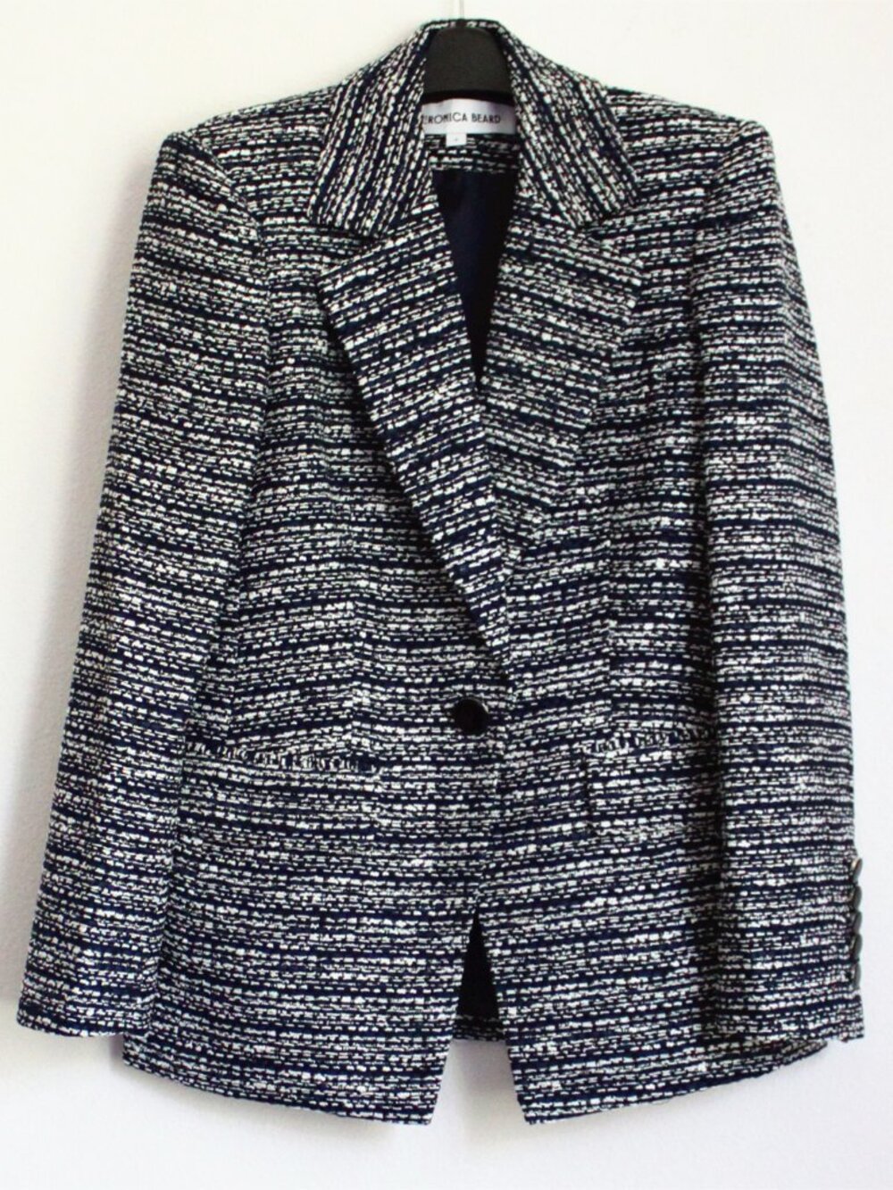 NEW AUTH Veronica Beard Healy Tweed Dickey Jacket, Multi-size